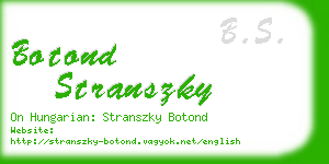 botond stranszky business card